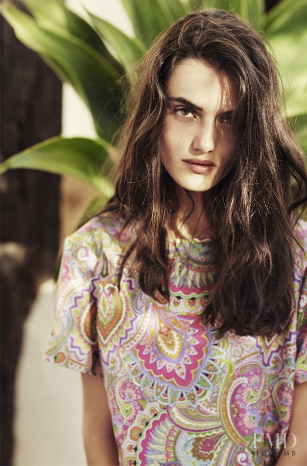 Blanca Padilla featured in  the Zara Home lookbook for Spring/Summer 2015