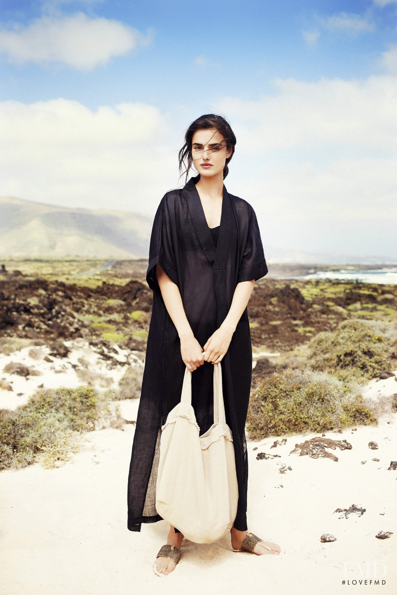 Blanca Padilla featured in  the Zara Home lookbook for Spring/Summer 2015