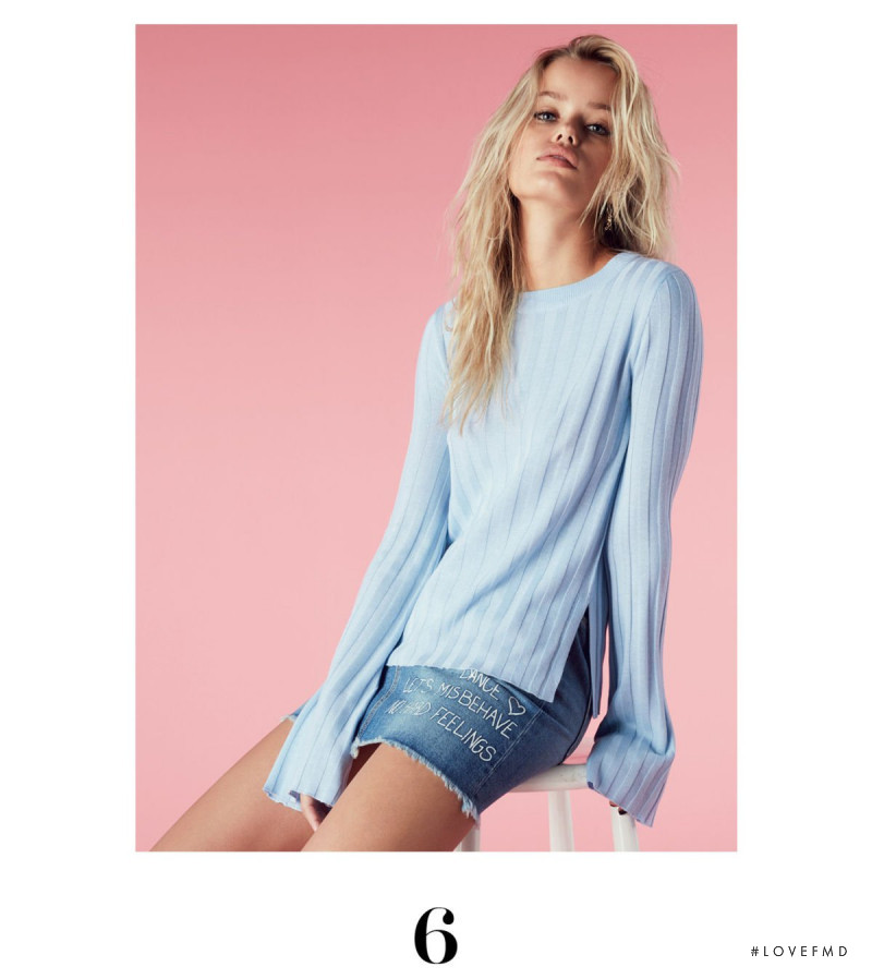 Frida Aasen featured in  the H&M Divided lookbook for Spring 2017