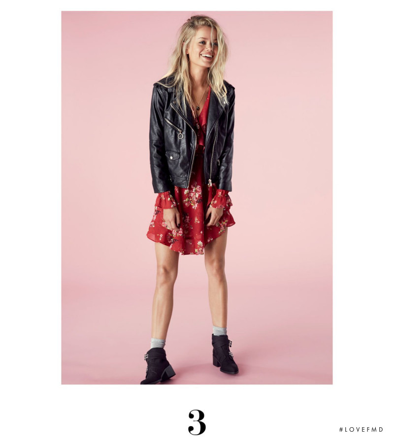 Frida Aasen featured in  the H&M Divided lookbook for Spring 2017