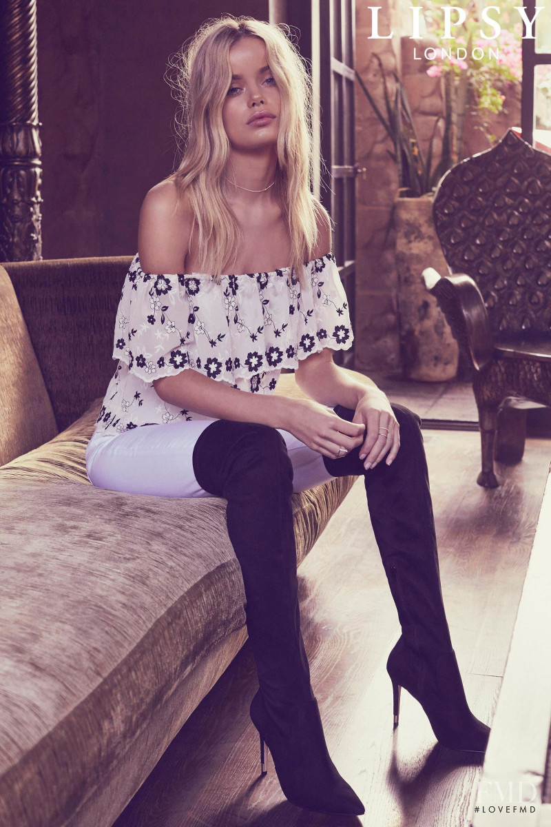 Frida Aasen featured in  the Lipsy catalogue for Spring/Summer 2017
