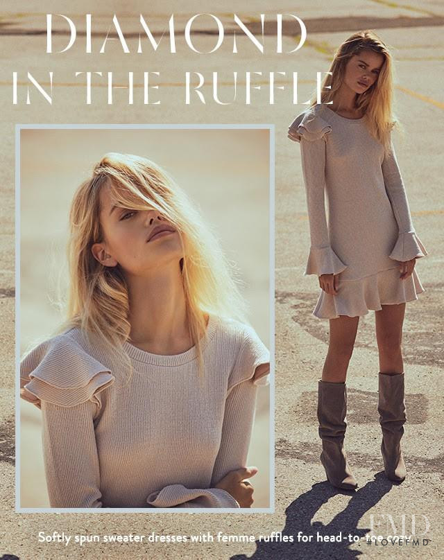 Frida Aasen featured in  the Free People Free People Golden Hour lookbook for Winter 2017