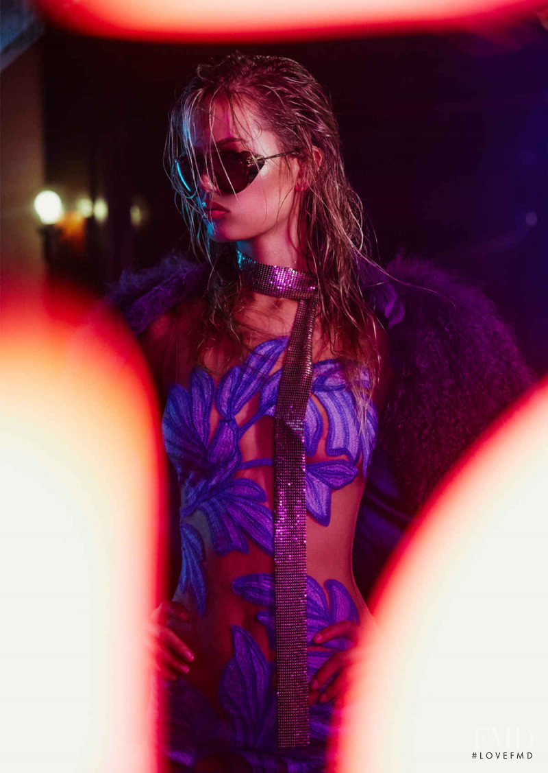 Frida Aasen featured in  the Nasty Gal X For Love & Lemons lookbook for Pre-Fall 2019