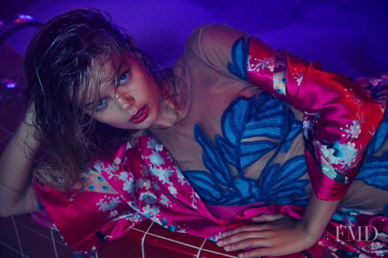 Frida Aasen featured in  the Nasty Gal X For Love & Lemons lookbook for Pre-Fall 2019