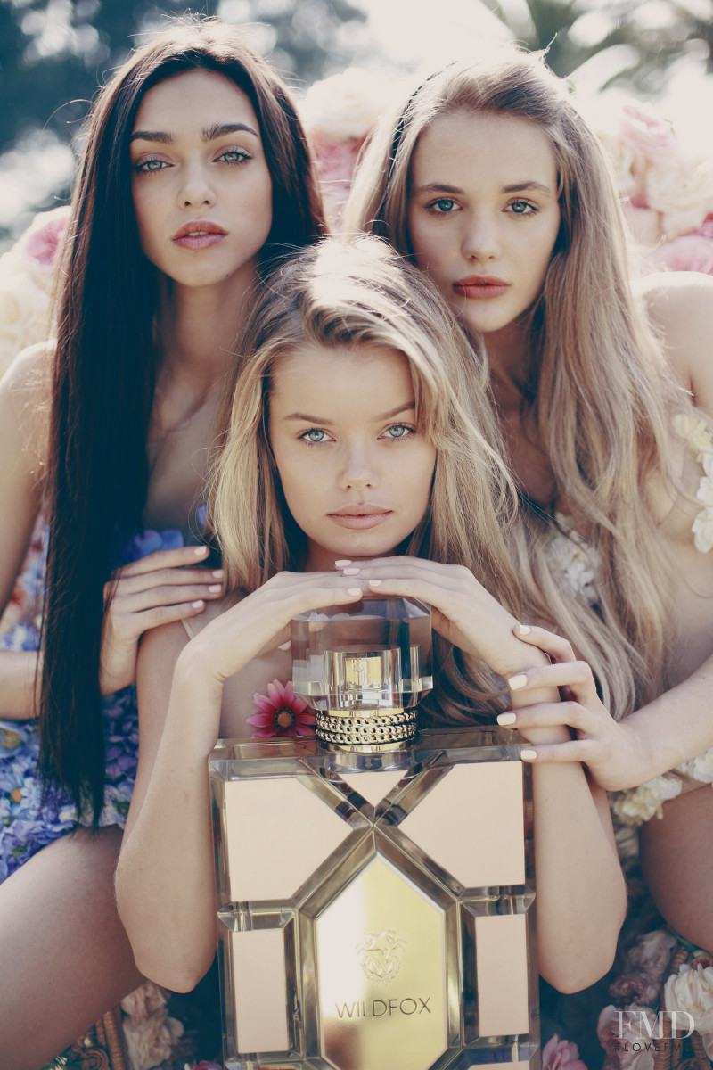 Frida Aasen featured in  the Wildfox The Fragrance Campaign advertisement for Autumn/Winter 2015