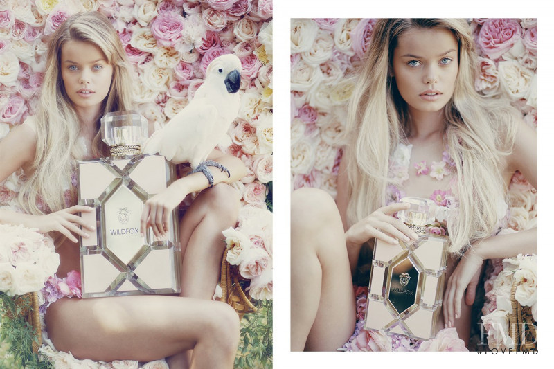 Frida Aasen featured in  the Wildfox The Fragrance Campaign advertisement for Autumn/Winter 2015