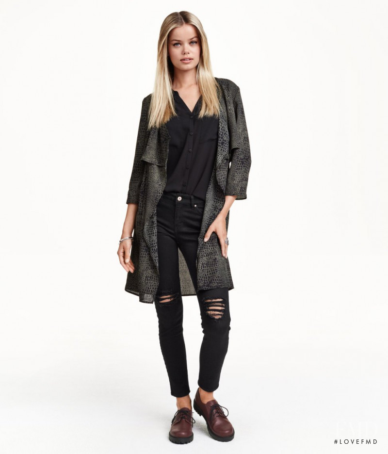 Frida Aasen featured in  the H&M catalogue for Pre-Fall 2015