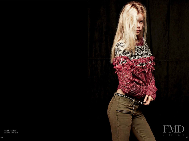 Frida Aasen featured in  the Sanctuary lookbook for Fall 2014