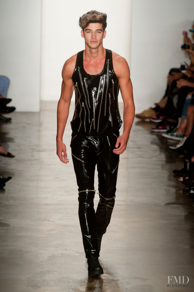 Tarik Lakehal featured in  the Jeremy Scott fashion show for Spring/Summer 2014
