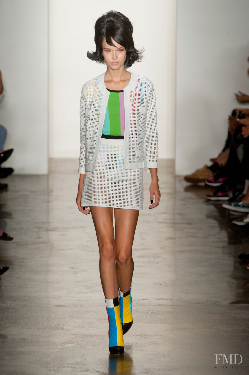 Josephine Skriver featured in  the Jeremy Scott fashion show for Spring/Summer 2014