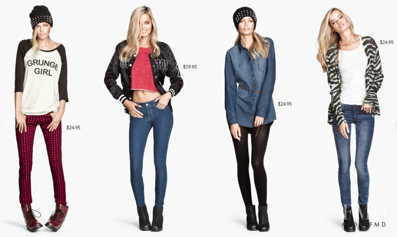 Frida Aasen featured in  the H&M catalogue for Fall 2013