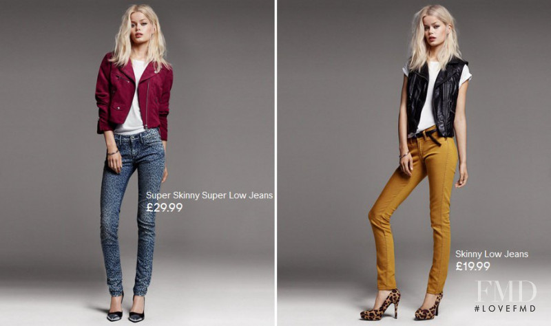 Frida Aasen featured in  the H&M catalogue for Fall 2012