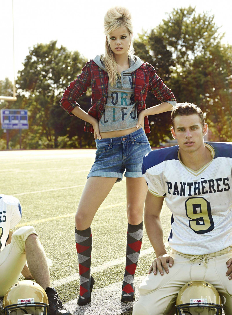 Frida Aasen featured in  the Simons - La Maison Simons Twik lookbook for Fall 2012