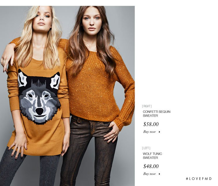Frida Aasen featured in  the Simons - La Maison Simons Twik lookbook for Fall 2012