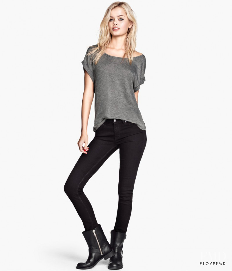 Frida Aasen featured in  the H&M catalogue for Winter 2013