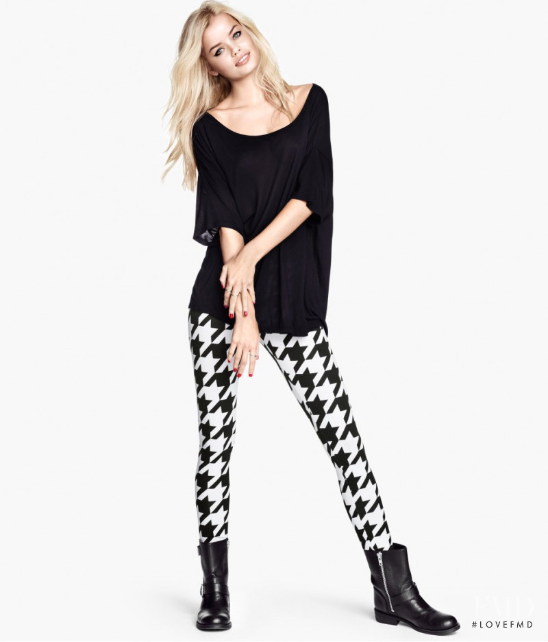 Frida Aasen featured in  the H&M catalogue for Winter 2013