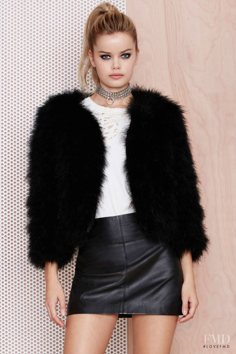 Frida Aasen featured in  the Nasty Gal catalogue for Winter 2014