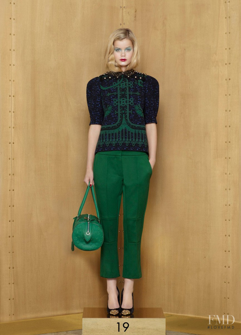 Frida Aasen featured in  the Louis Vuitton lookbook for Pre-Fall 2012