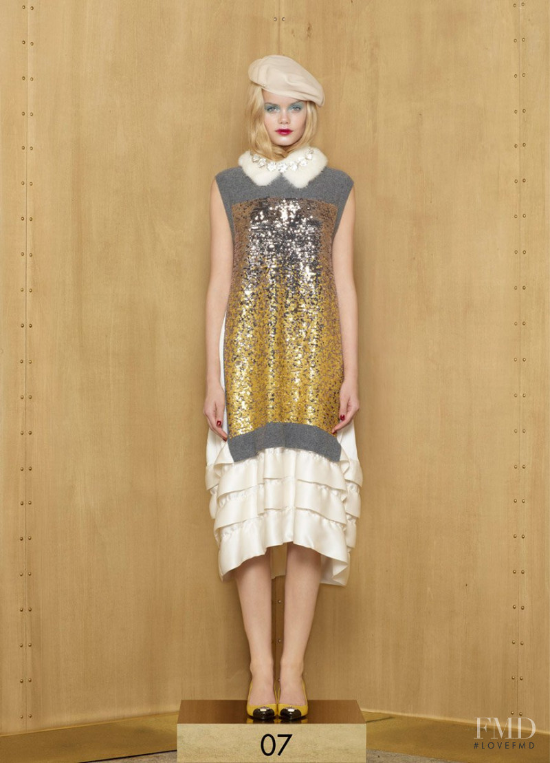 Frida Aasen featured in  the Louis Vuitton lookbook for Pre-Fall 2012