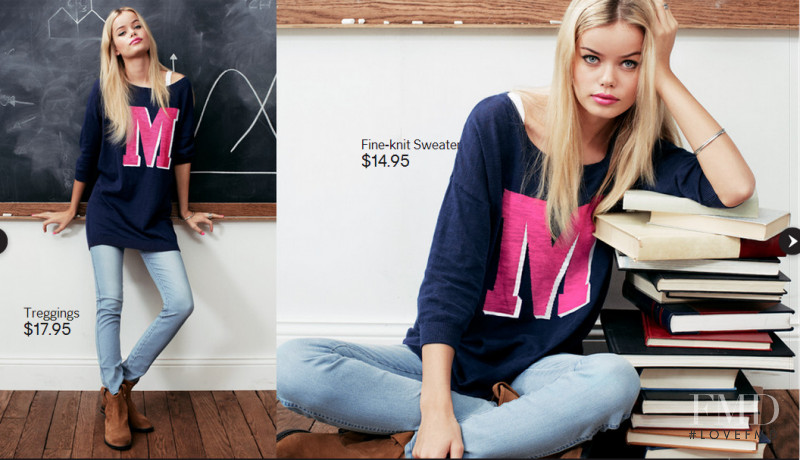 Frida Aasen featured in  the H&M New Girls lookbook for Spring/Summer 2014