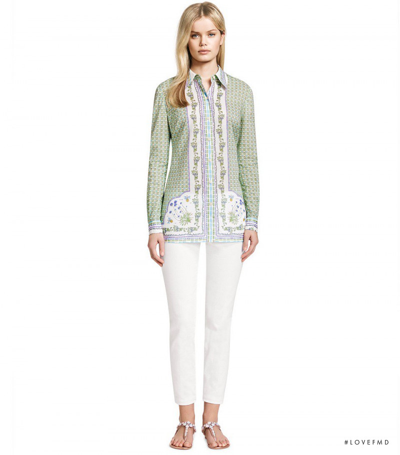 Frida Aasen featured in  the Tory Burch catalogue for Spring/Summer 2014