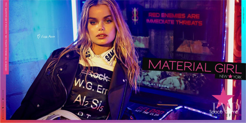 Frida Aasen featured in  the Material Girl advertisement for Autumn/Winter 2015