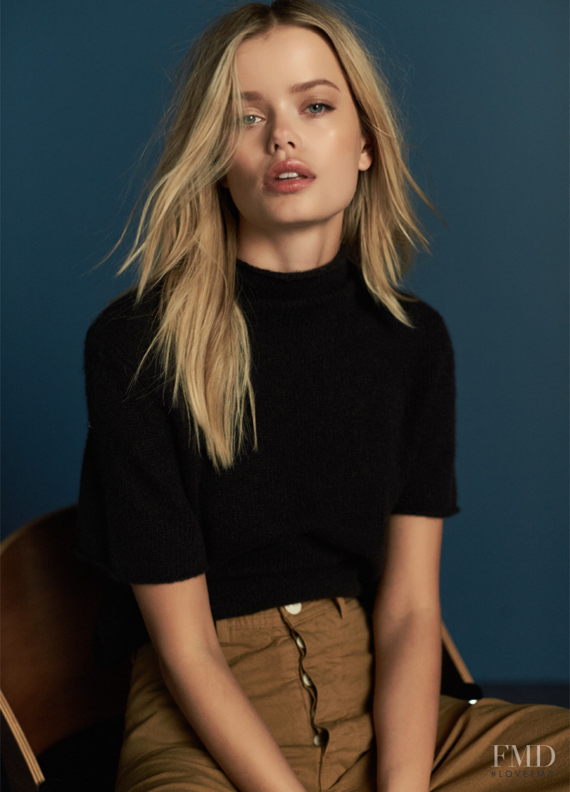 Frida Aasen featured in  the 360 / Skull Cashmere advertisement for Holiday 2016