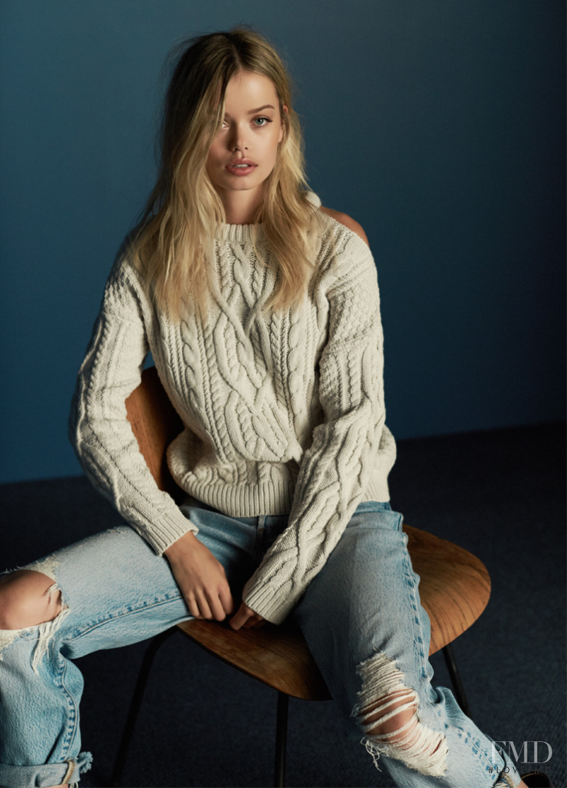 Frida Aasen featured in  the 360 / Skull Cashmere advertisement for Holiday 2016