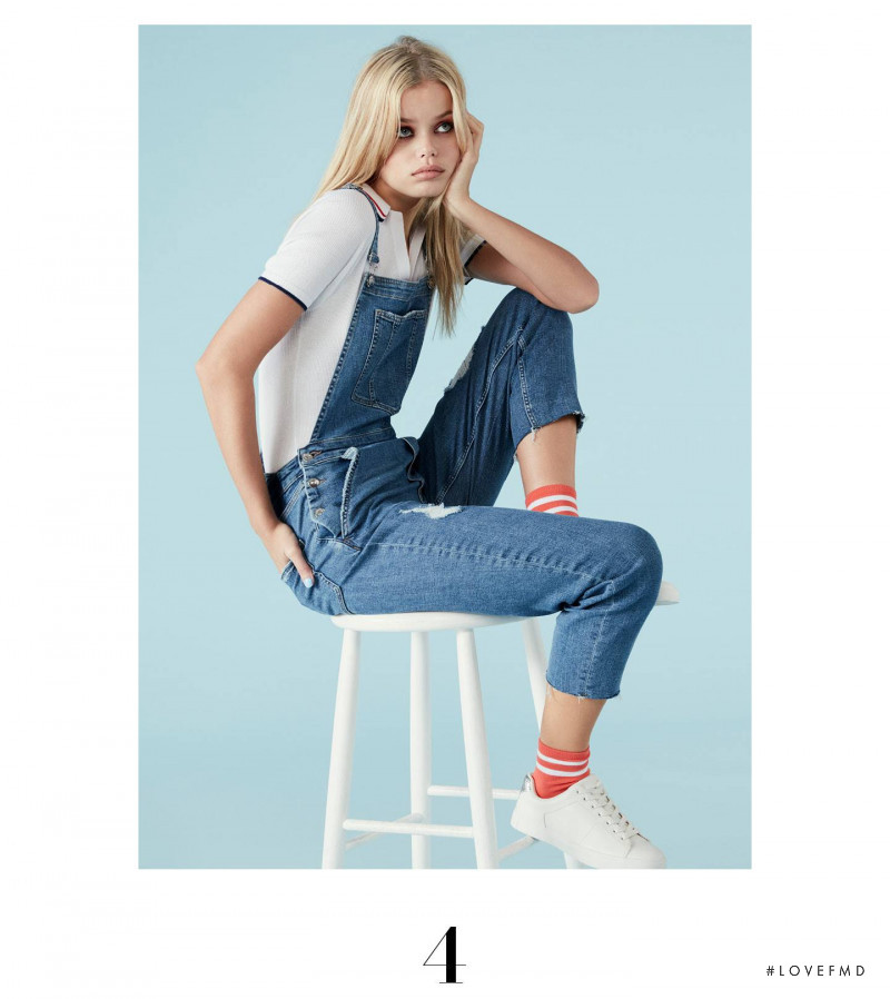 Frida Aasen featured in  the H&M lookbook for Spring/Summer 2017