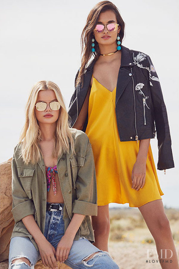 Frida Aasen featured in  the REVOLVE Festival  lookbook for Spring/Summer 2017