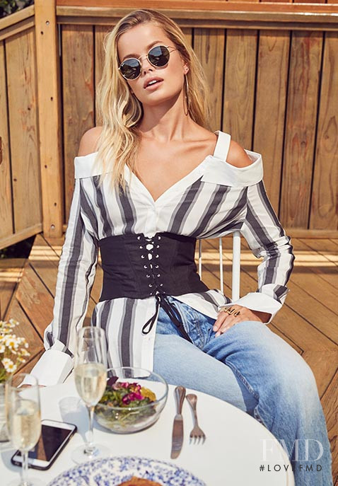 Frida Aasen featured in  the REVOLVE lookbook for Pre-Fall 2017