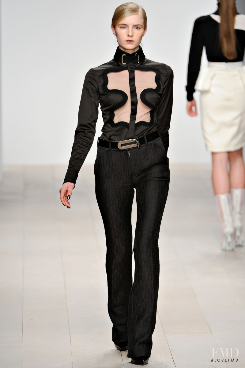Corinna Studier featured in  the David Koma fashion show for Autumn/Winter 2012