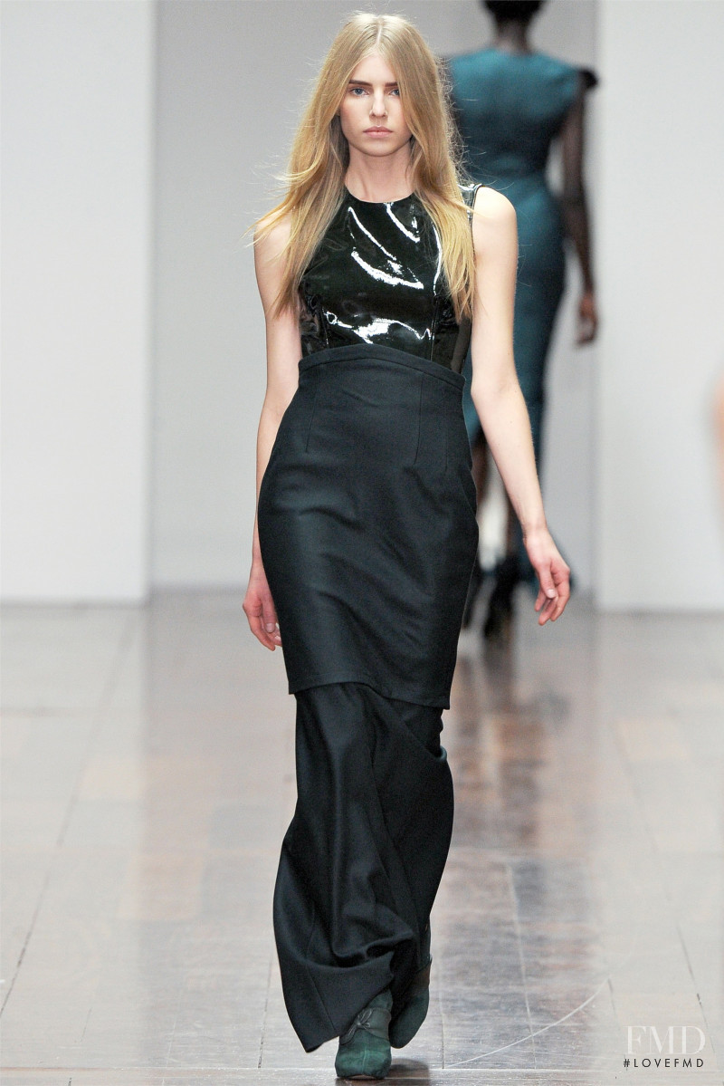 Corinna Studier featured in  the Emilio de la Morena fashion show for Autumn/Winter 2012