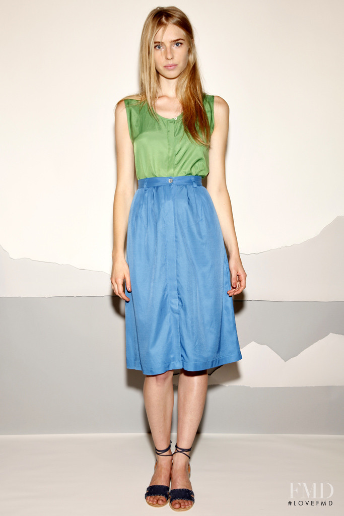 Corinna Studier featured in  the Steven Alan fashion show for Spring/Summer 2012