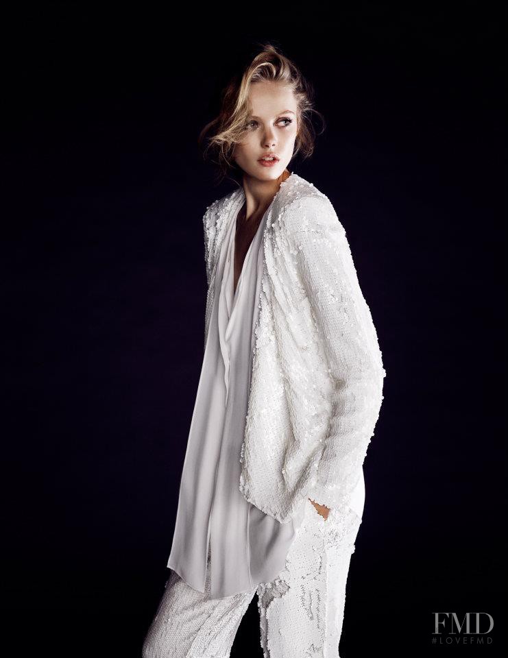 Frida Gustavsson featured in  the Tiger of Sweden advertisement for Spring/Summer 2012