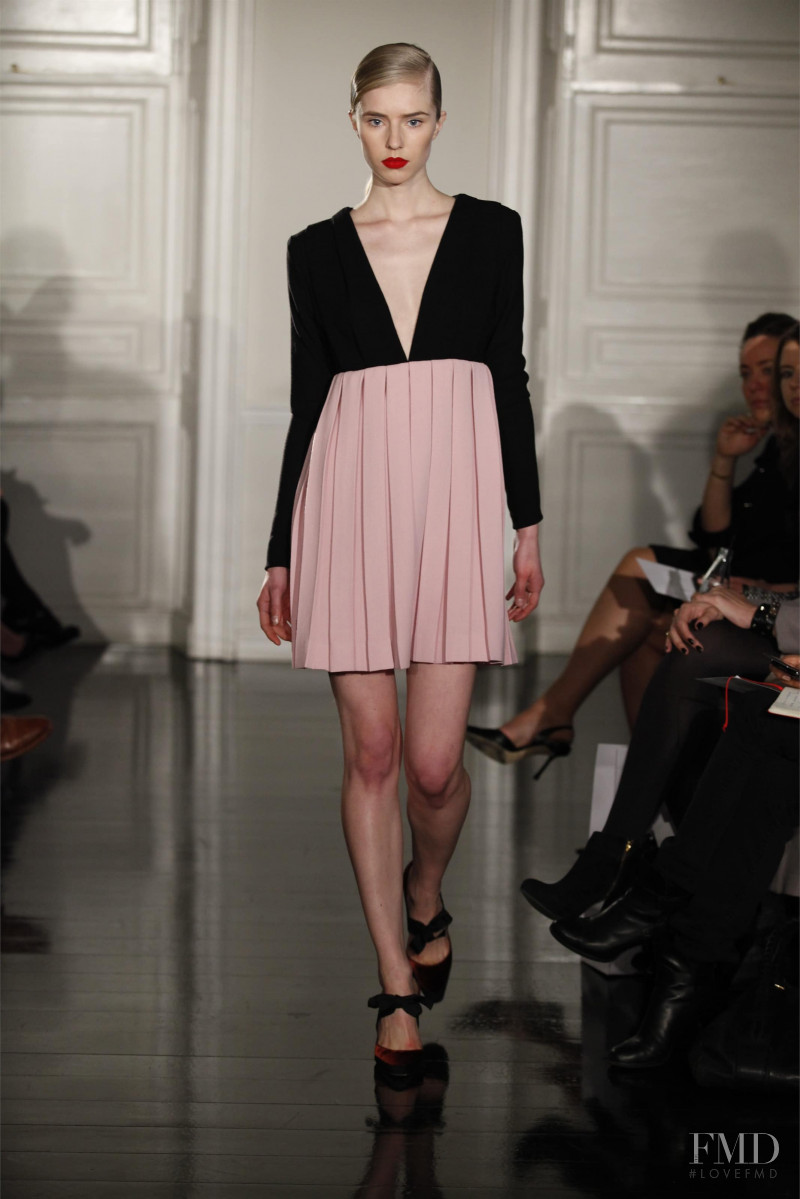 Corinna Studier featured in  the Emilia Wickstead fashion show for Autumn/Winter 2012