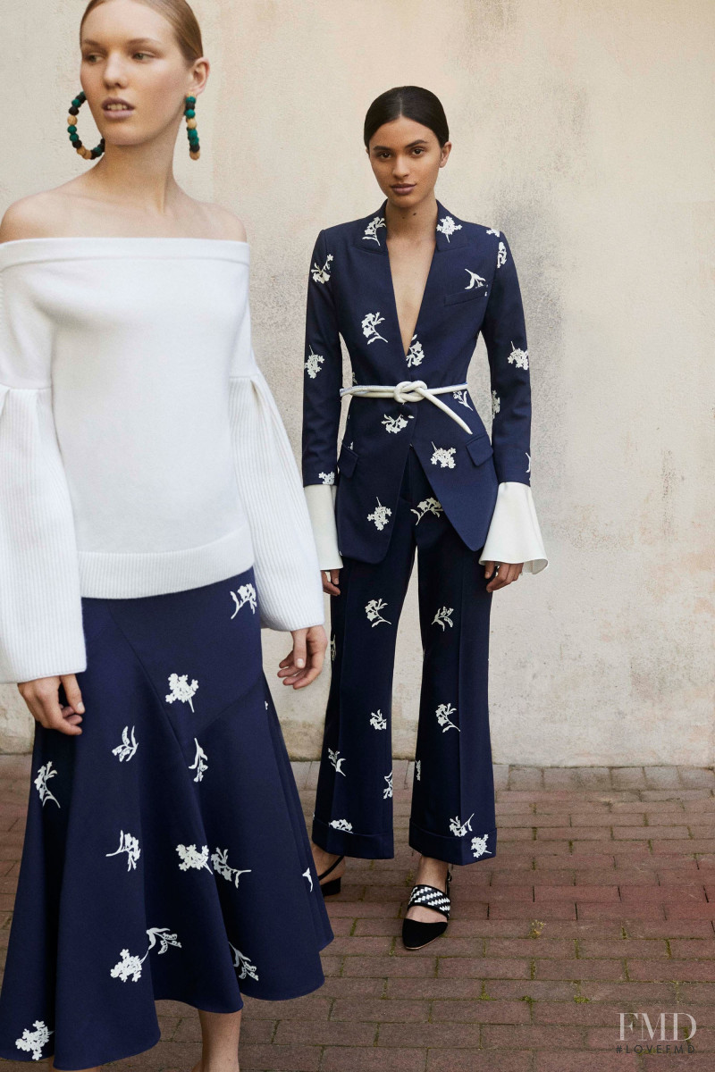 Aira Ferreira featured in  the Carolina Herrera lookbook for Resort 2018