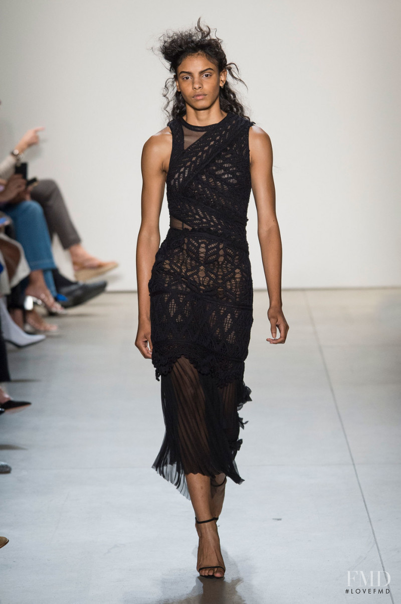 Mileshka Cortes featured in  the Jonathan Simkhai fashion show for Spring/Summer 2018