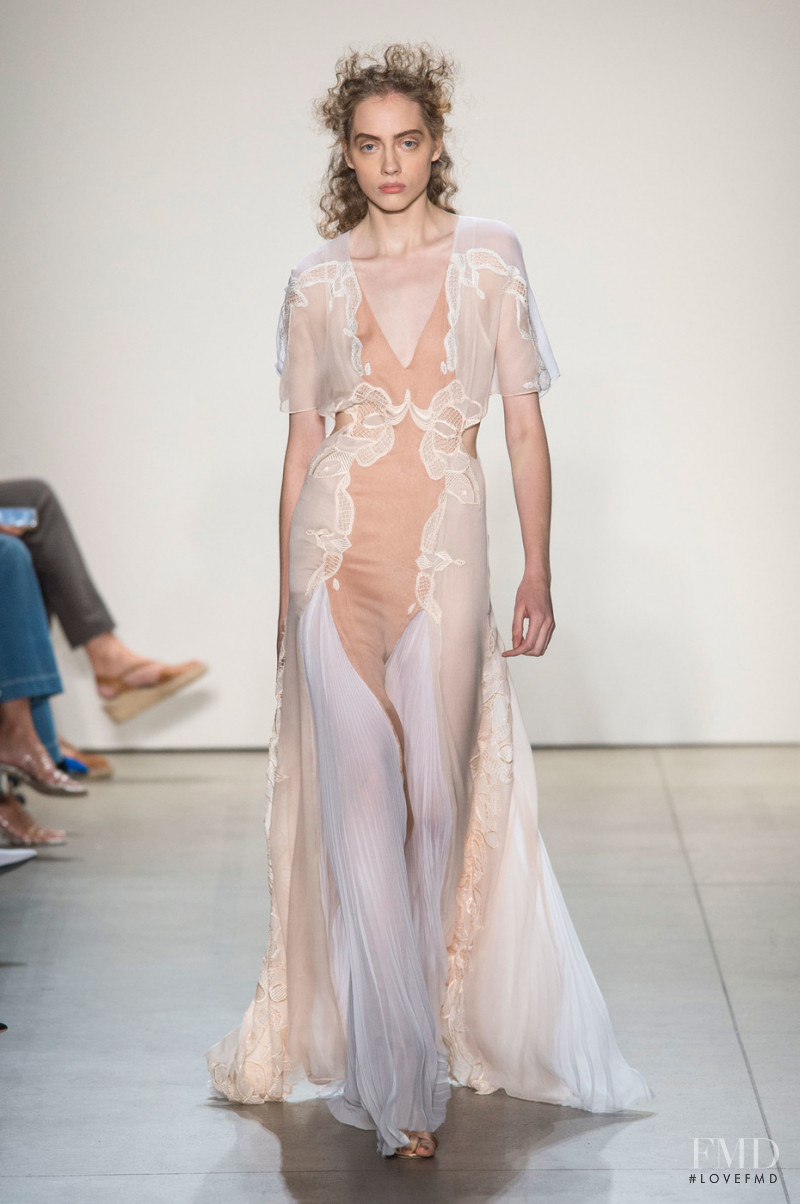 Odette Pavlova featured in  the Jonathan Simkhai fashion show for Spring/Summer 2018