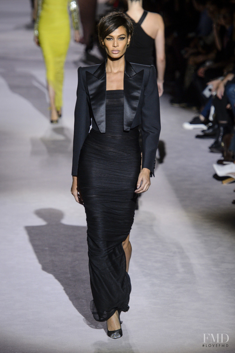 Joan Smalls featured in  the Tom Ford fashion show for Spring/Summer 2018