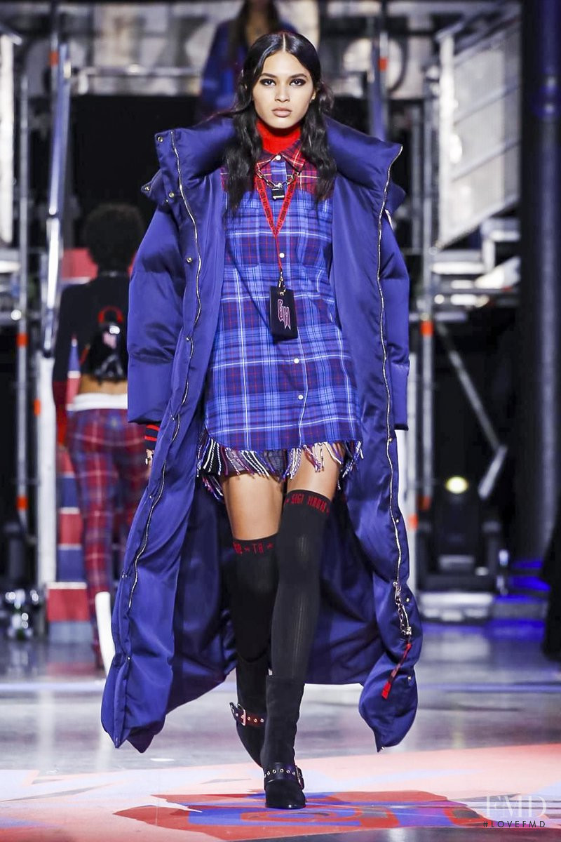 Aira Ferreira featured in  the Tommy Hilfiger x Gigi Hadid fashion show for Spring/Summer 2018