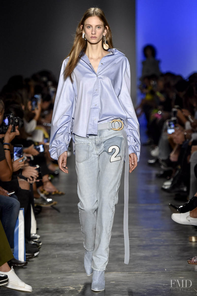 Sarah Berger featured in  the Two Denim fashion show for Autumn/Winter 2017