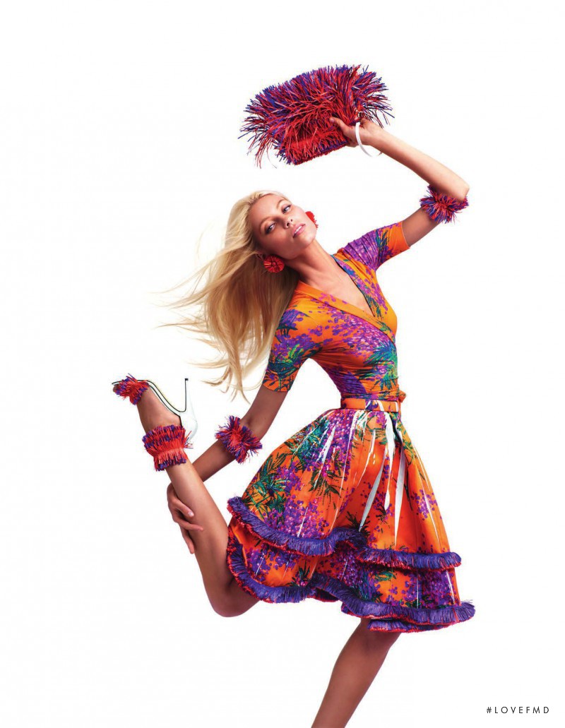 Vika Falileeva featured in  the Blumarine advertisement for Spring/Summer 2012