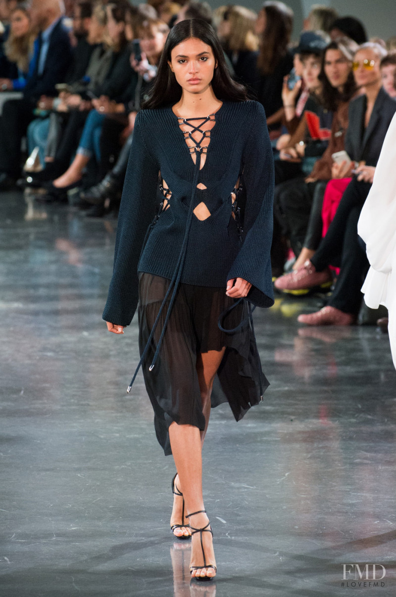 Aira Ferreira featured in  the Mugler fashion show for Spring/Summer 2018