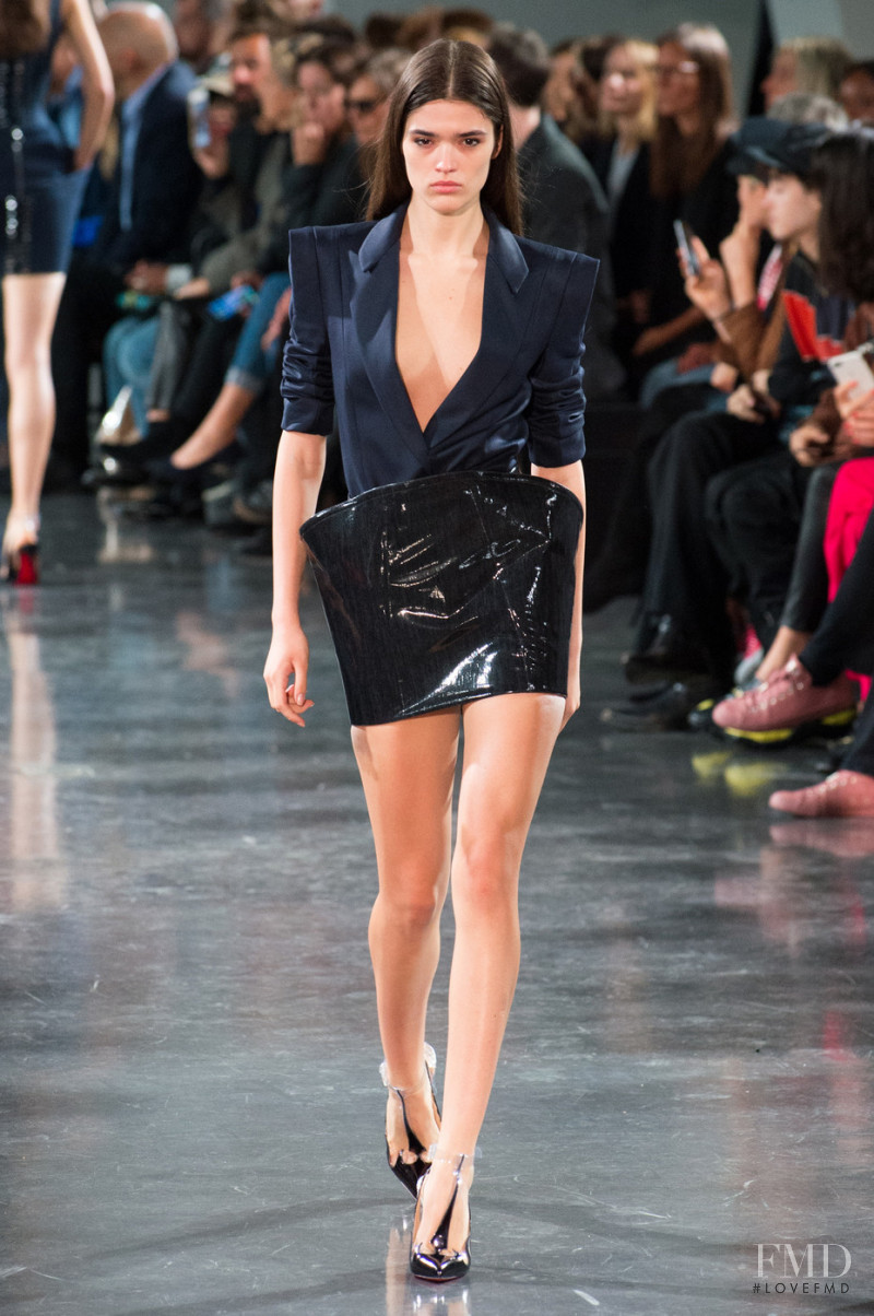 Alexandra Maria Micu featured in  the Mugler fashion show for Spring/Summer 2018