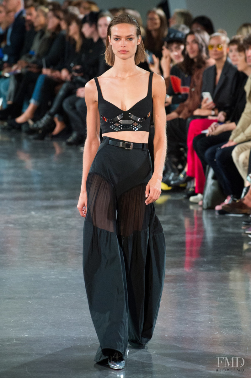 Birgit Kos featured in  the Mugler fashion show for Spring/Summer 2018