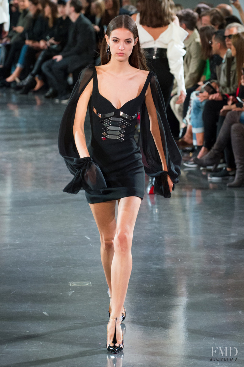 Camille Hurel featured in  the Mugler fashion show for Spring/Summer 2018
