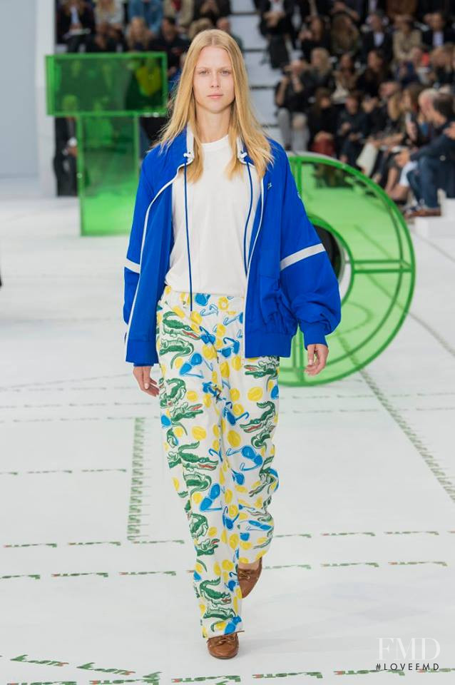 Sofie Hemmet featured in  the Lacoste fashion show for Spring/Summer 2018