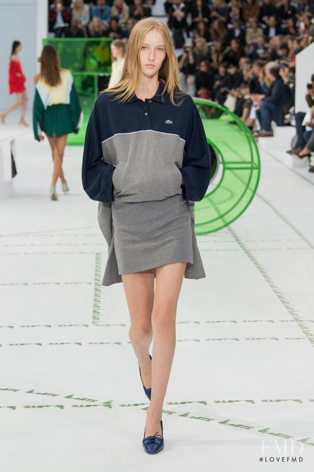 Kateryna Zub featured in  the Lacoste fashion show for Spring/Summer 2018