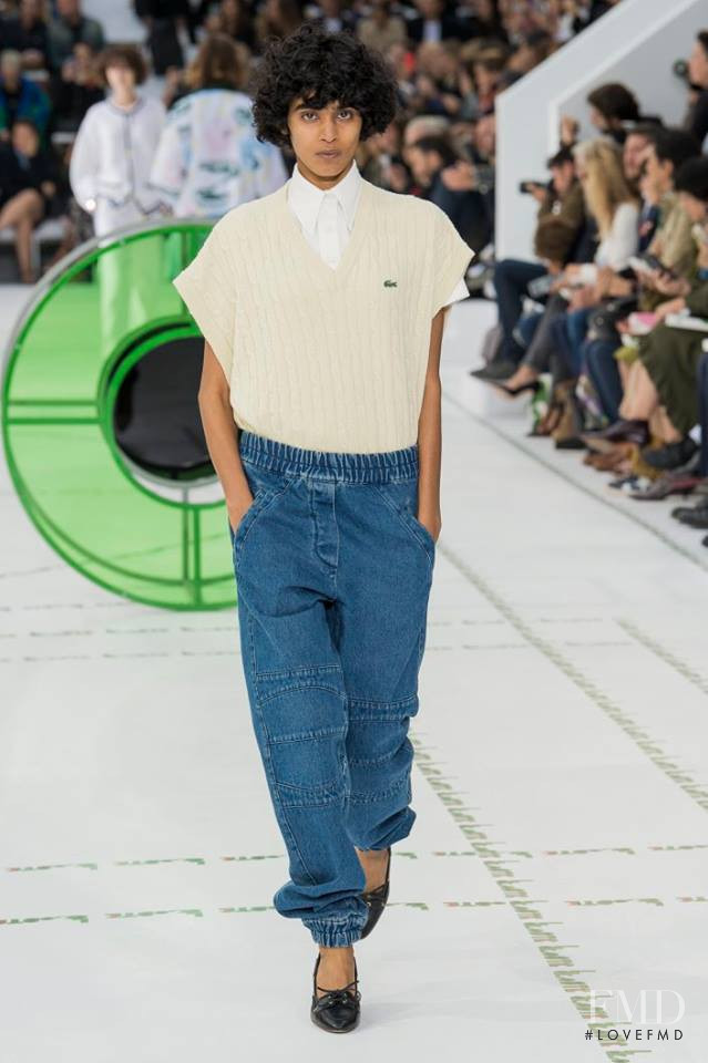 Radhika Nair featured in  the Lacoste fashion show for Spring/Summer 2018